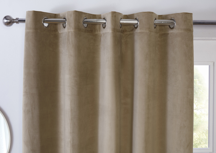 Casa (Blackout) Eyelet, Mocha - Ready Made Curtains - Image 9